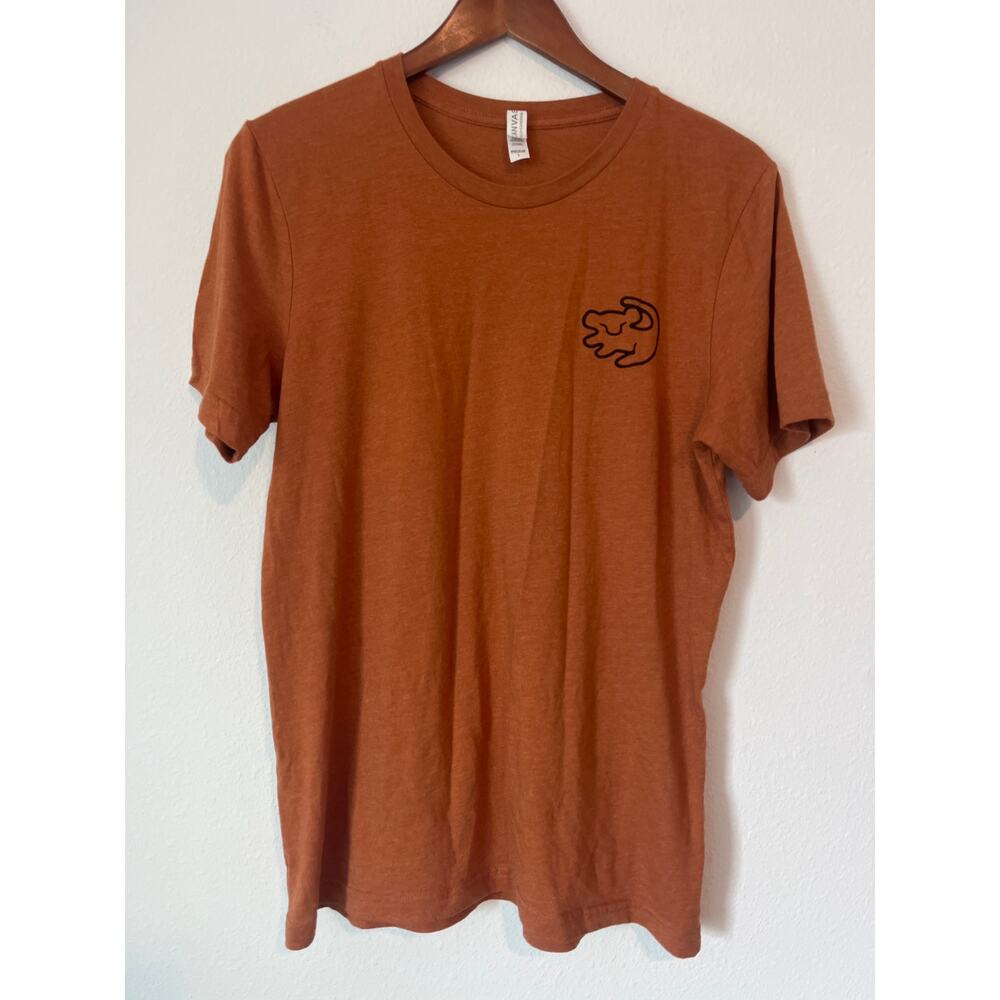 DISNEY Inspired Lion King Orange Short Sleeve Graphic T-Shirt